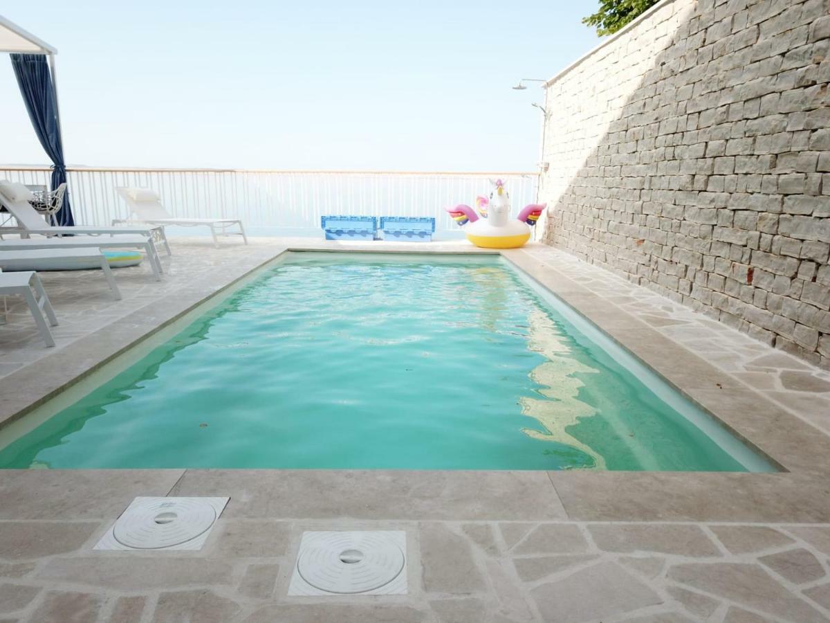 Villa Beline Direct Aan Zee, Verwarmd Zwembad En Sauna Tribanj-Kruscica Exterior photo